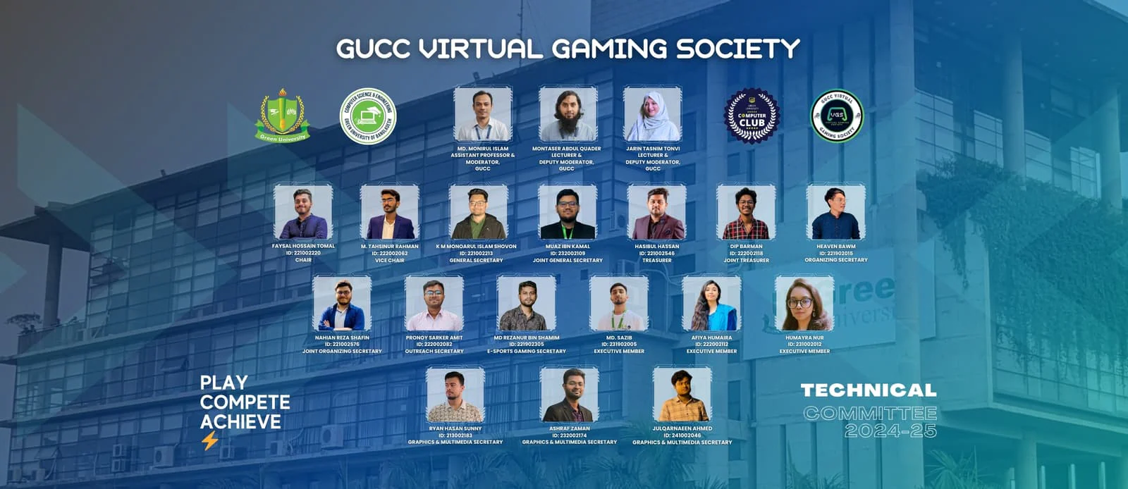 Formation of GUCC Virtual Gaming Society — GUCC event at Green University of Bangladesh