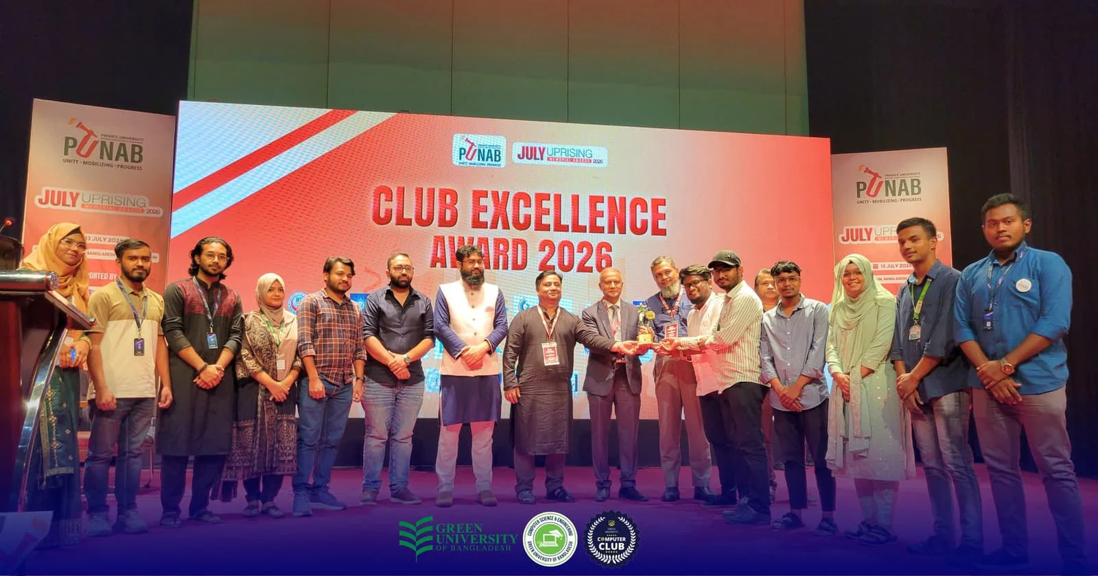 GUCC Receives Club Excellence Award 2026 — GUCC event at Green University of Bangladesh