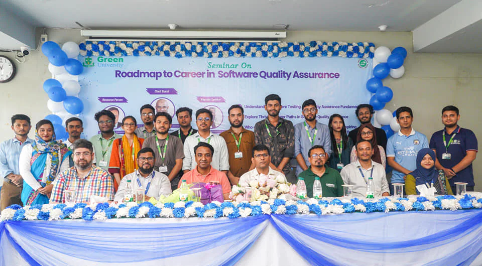Seminar on Roadmap to Career in Software Quality Assuarance with QA Harbor — GUCC event at Green University of Bangladesh