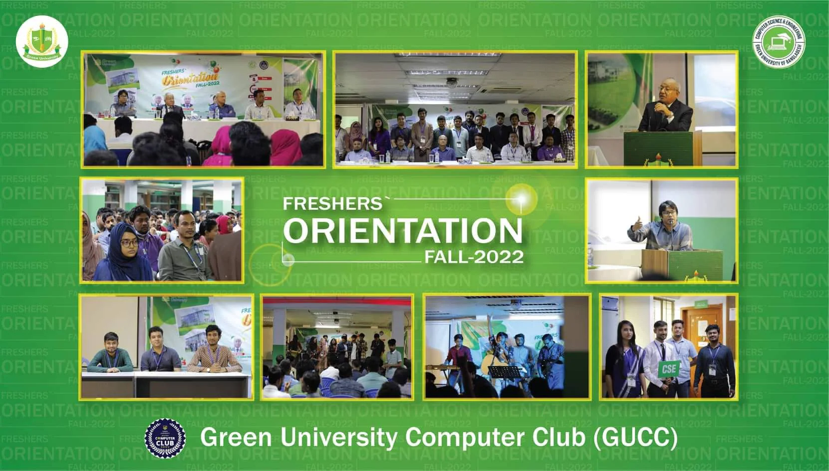 CSE Freshers' Orientation Fall 2022 (CC) — GUCC event at Green University of Bangladesh