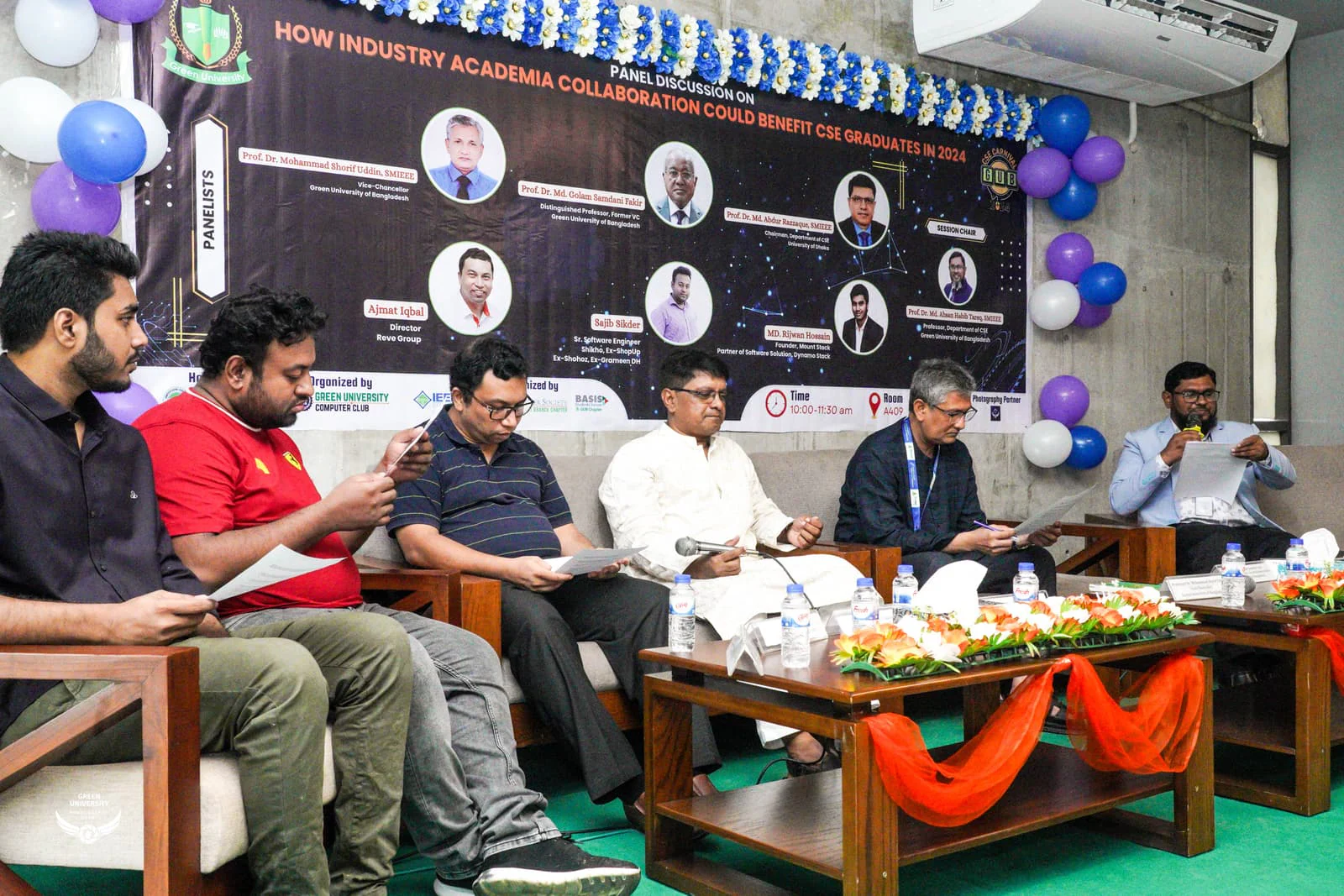 GUB CSE Carnival 2024: Panel Discussion: How Industry Academia Collaboration Could Benefit CSE Graduates in 2024 — GUCC event at Green University of Bangladesh
