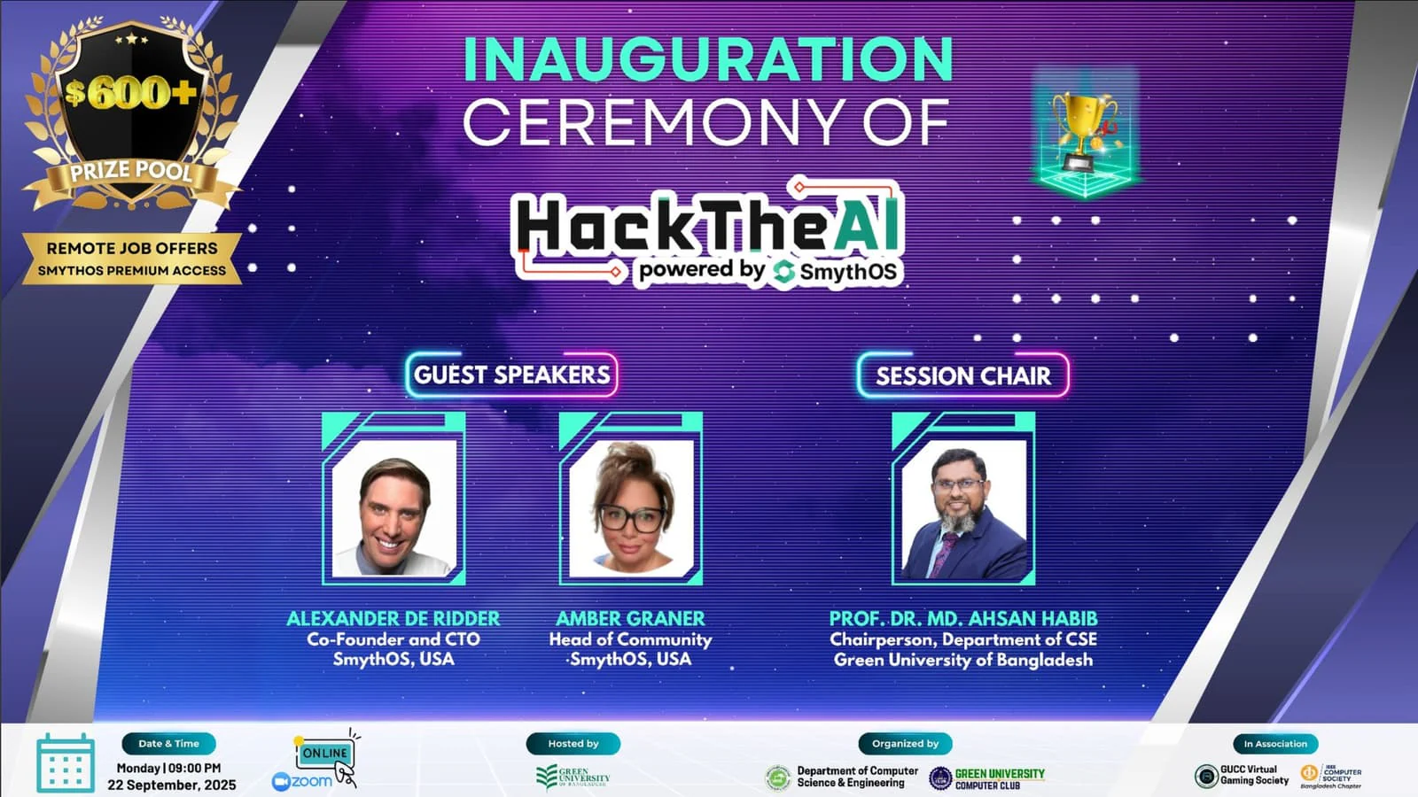 Inauguration Ceremony of HackTheAI powered by SmythOS