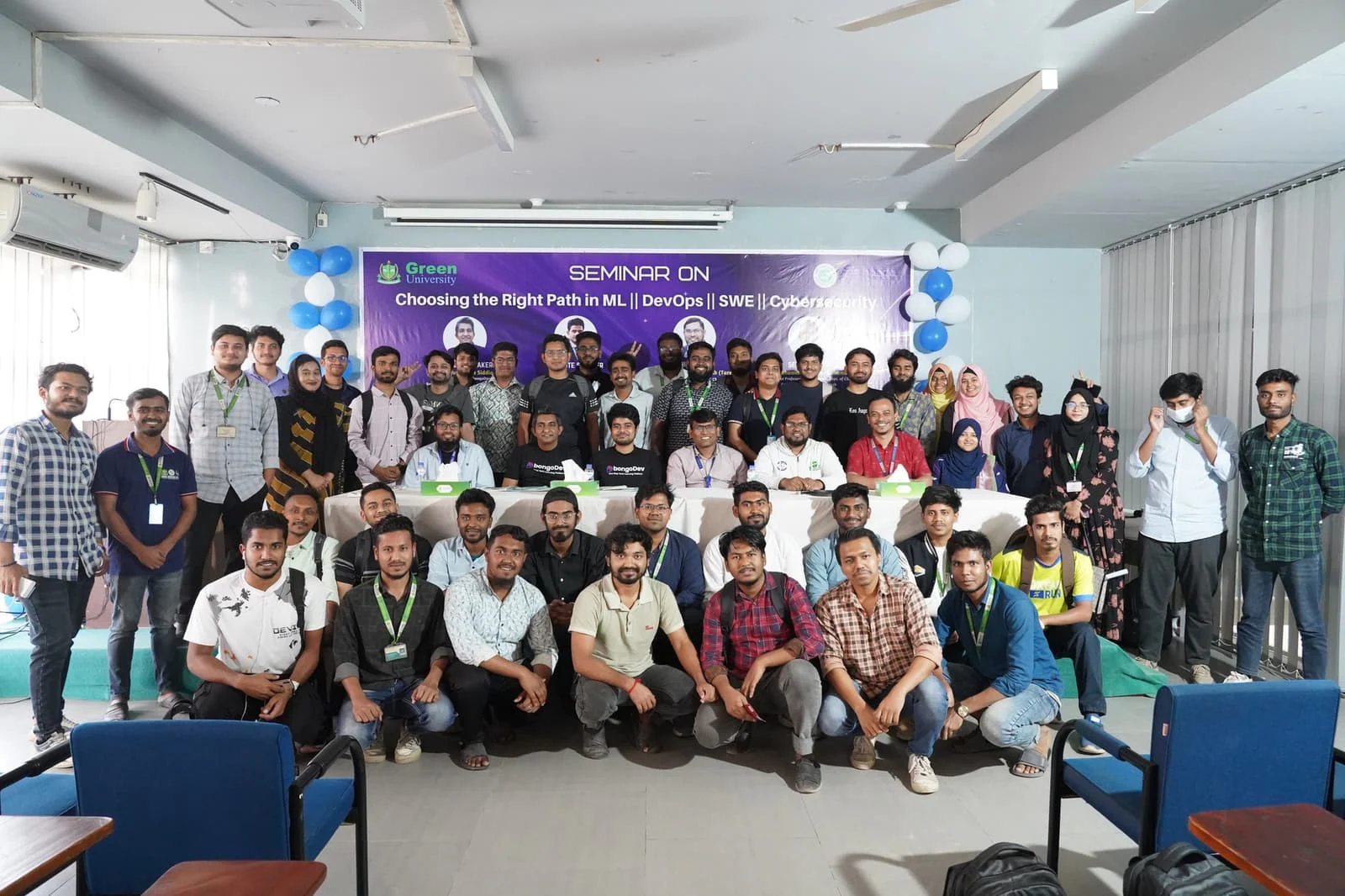 Seminar on: Choosing the Right Path in Machine Learning, DevOps, Software Engineering & Cybersecurity — GUCC event at Green University of Bangladesh